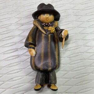 1984 ORIGINAL Christina Mae Risley Resin Figurine Ornament Country Gallery 4.50"